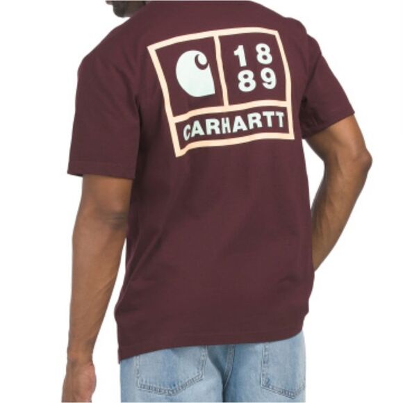Carhartt Relaxed Fit Heavyweight Pocket 1889 Graphic S/S T-shirt - Picture 1 of 5